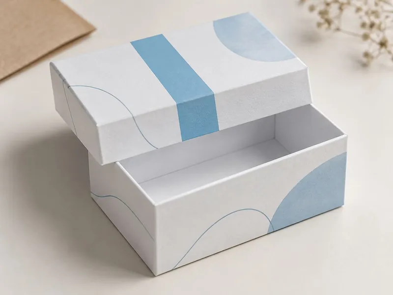 Exemple de coffret à couvercle