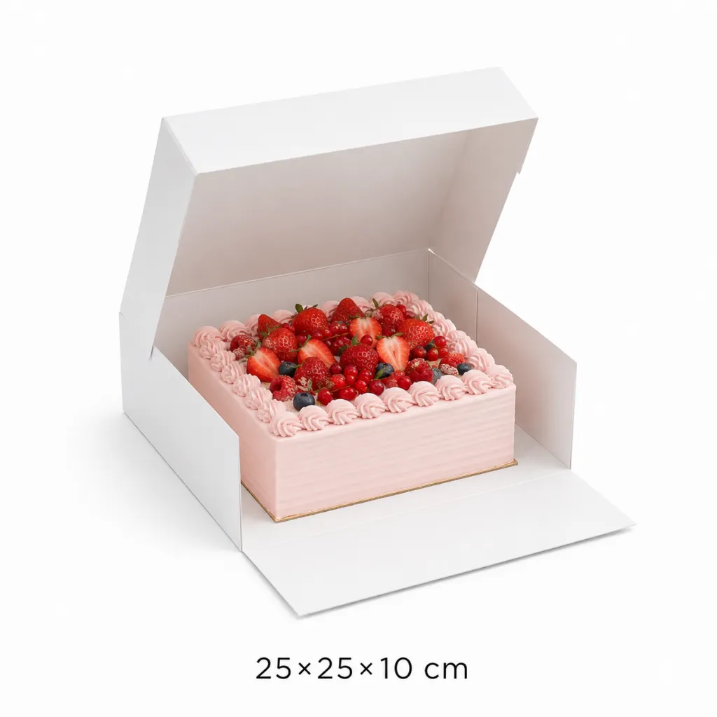 Boîte Pâtisserie 4 points rectangulaire 5