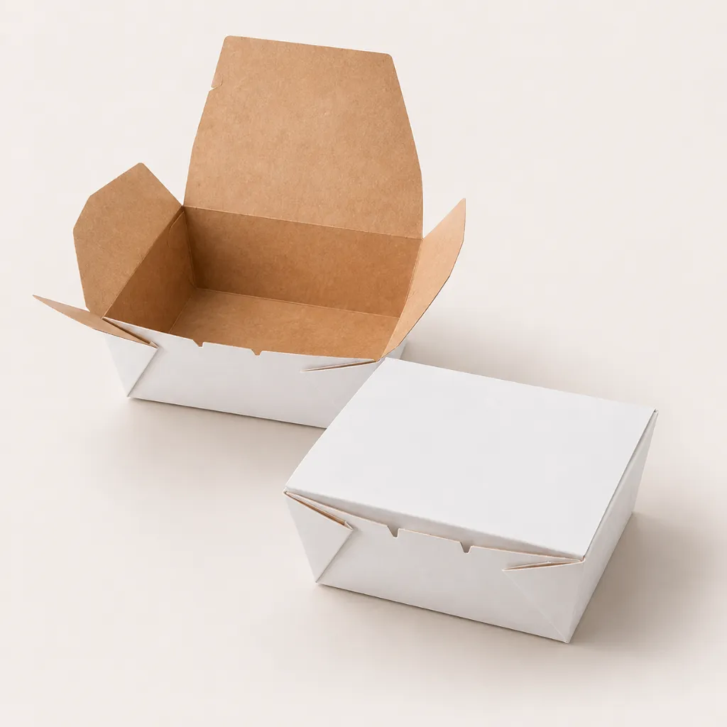 Paper Food Box container à rabat 3