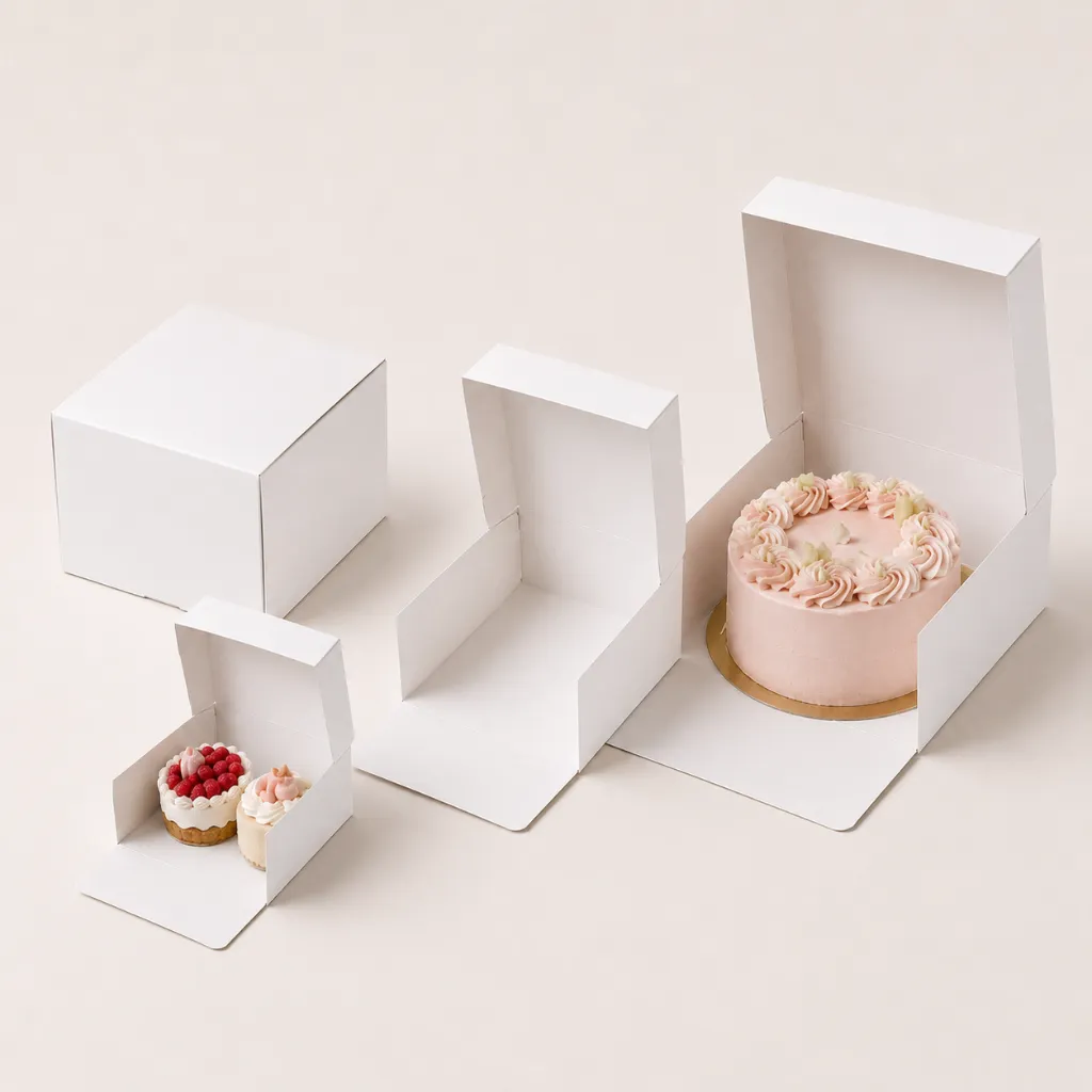 Boîte Pâtisserie 4 points rectangulaire 2