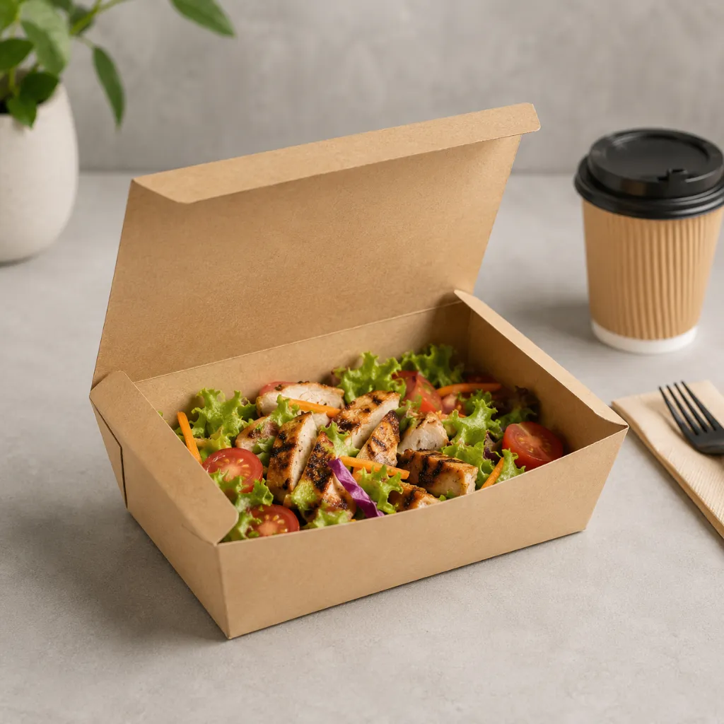 Clamshell Kraft Food Box 1