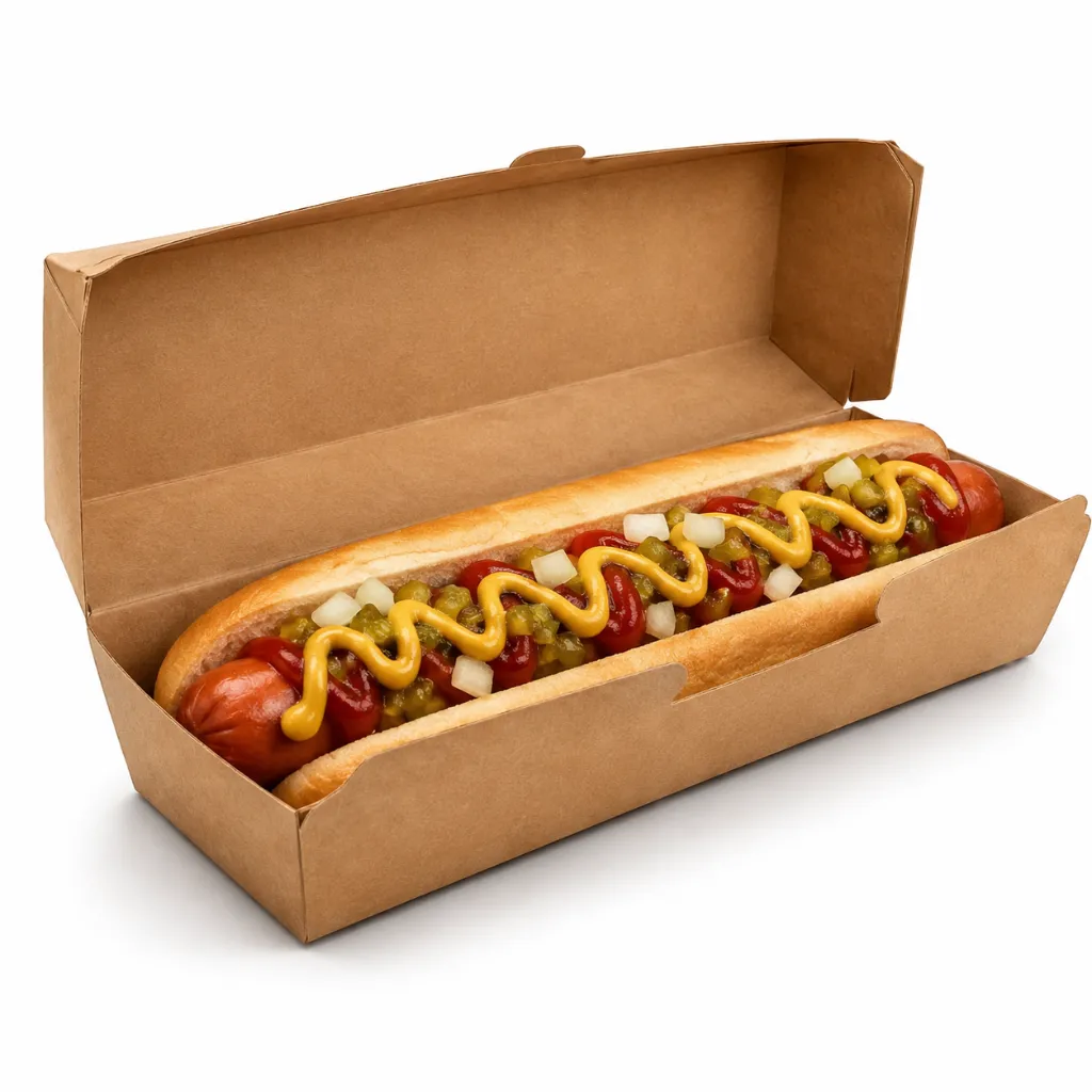 Boite en carton pour hot-dog 2