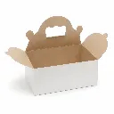 Caissette patissière à poignées blanche 3
