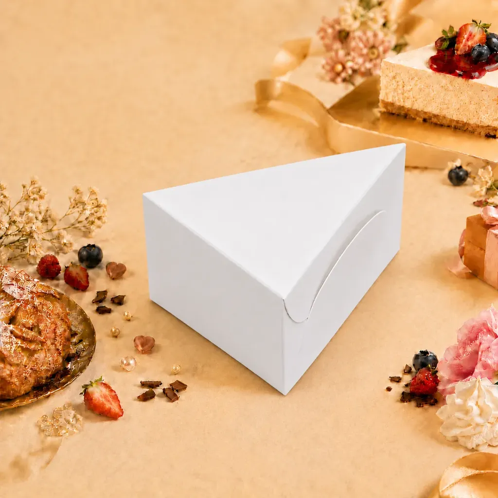 Boite triangle Cake (Carton  Ingraissable)