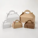 Caissette patissière à poignées blanche