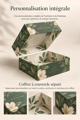 Coffret Rigide à Couvercle   – Personnalisation Intégrale