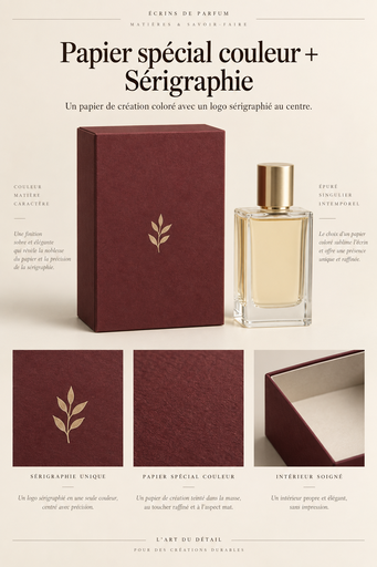 Etuis Cosmétique Papier Couleur + Sérigraphie